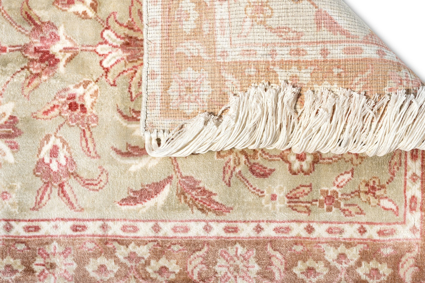Light Gold Handmade Viscose Prayer Mat