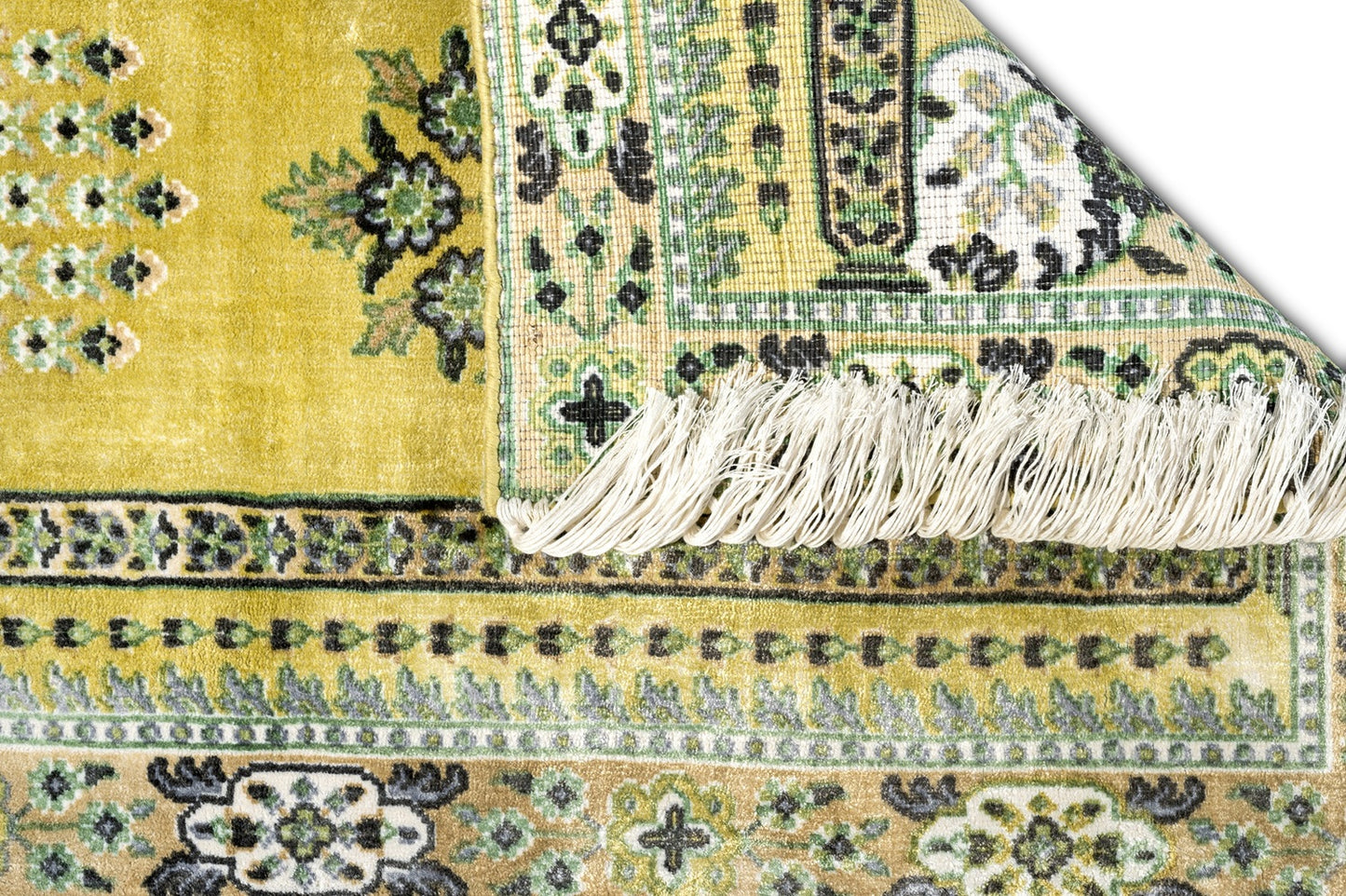 Gold Viscose Islamic Prayer Mat