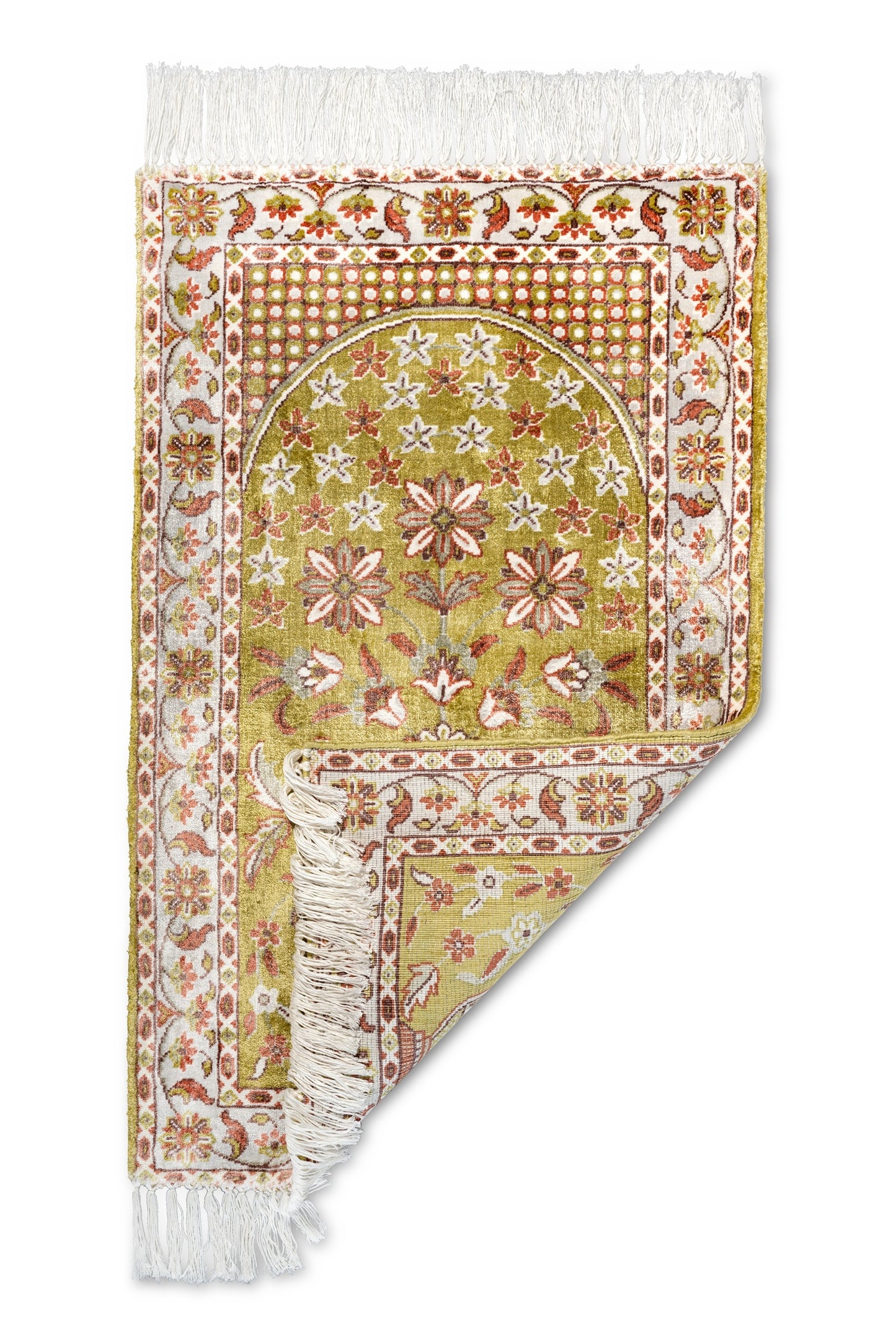 Light Gold Muslim Prayer Mat