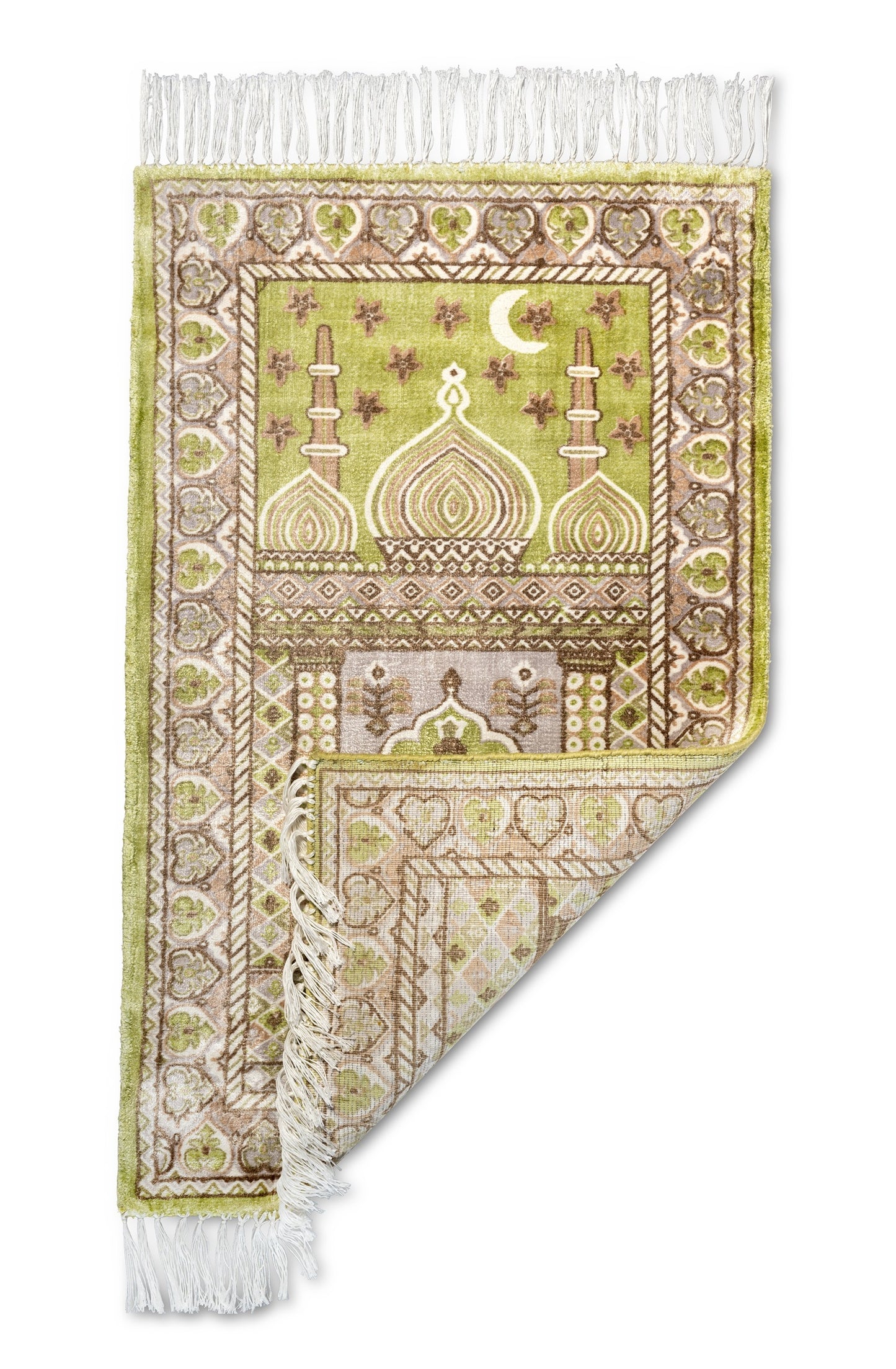 Gold & Beige Viscose Islamic Rug