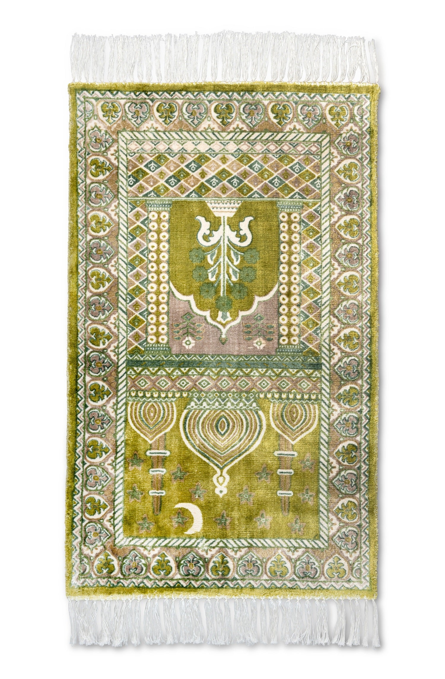 Dark Gold Luxury Viscose Prayer Mat