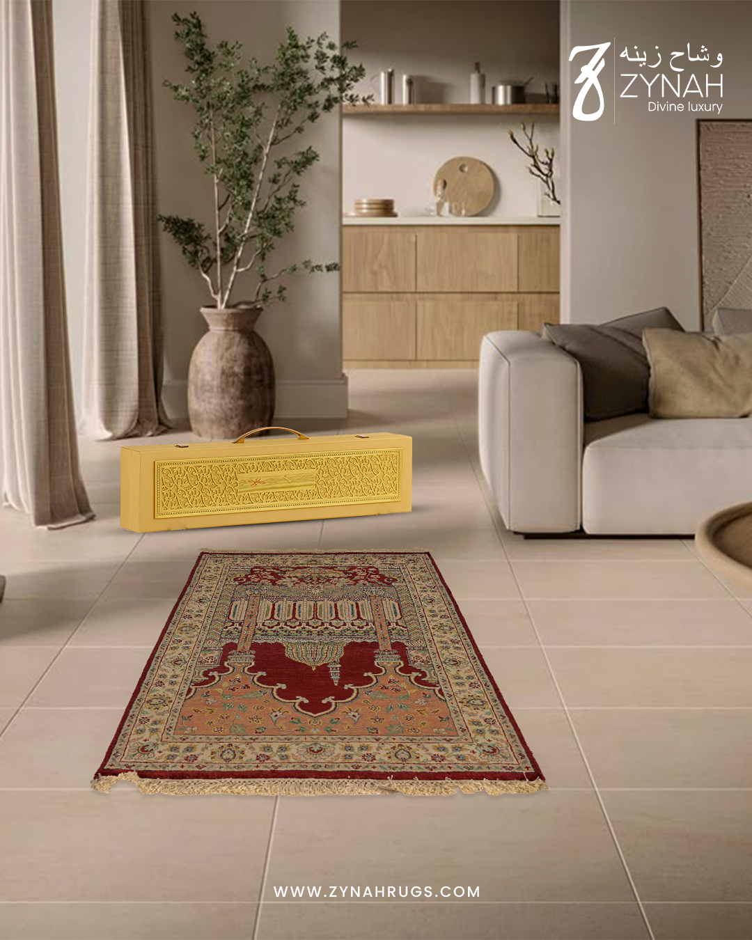 Radiant Faith Silk Prayer Mat