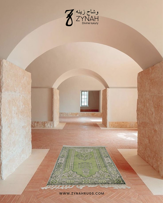 Emerald Serenity Viscose Prayer Mat