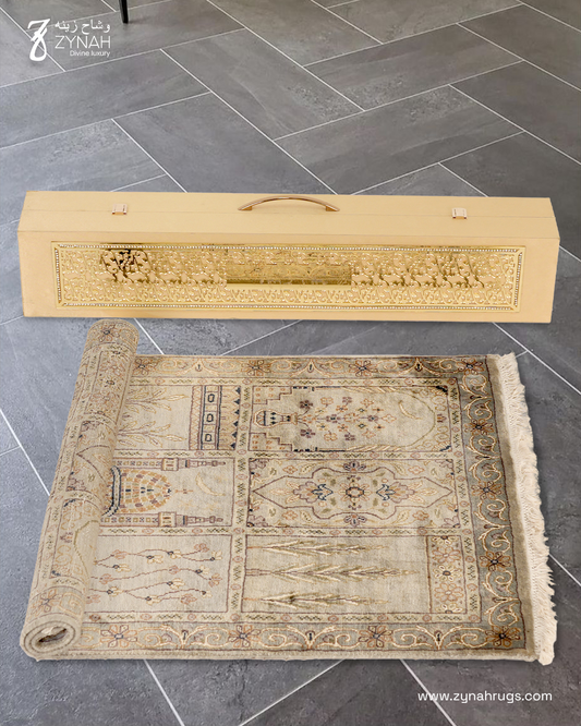 Eternal Bloom Silk Prayer Mat