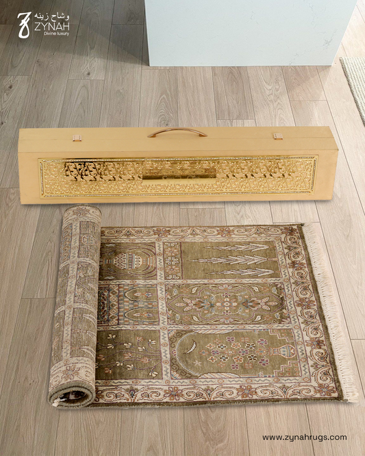 Moonlit Serenity Silk Prayer Mat