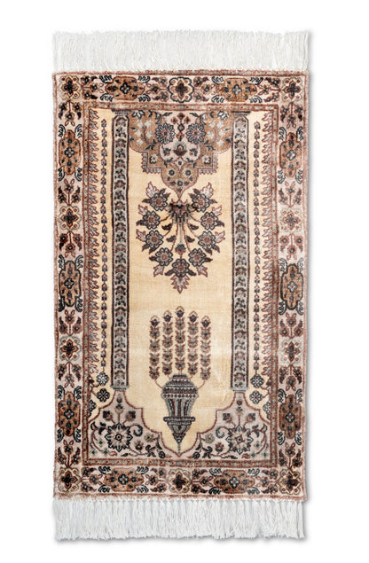 Ivory Viscose Prayer Mat