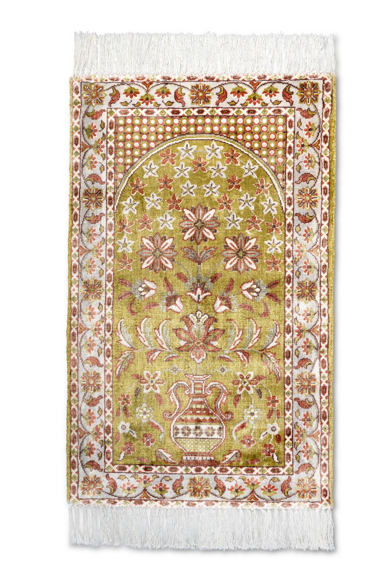 Light Gold Premium Muslim Prayer Mat – Zynah Rugs