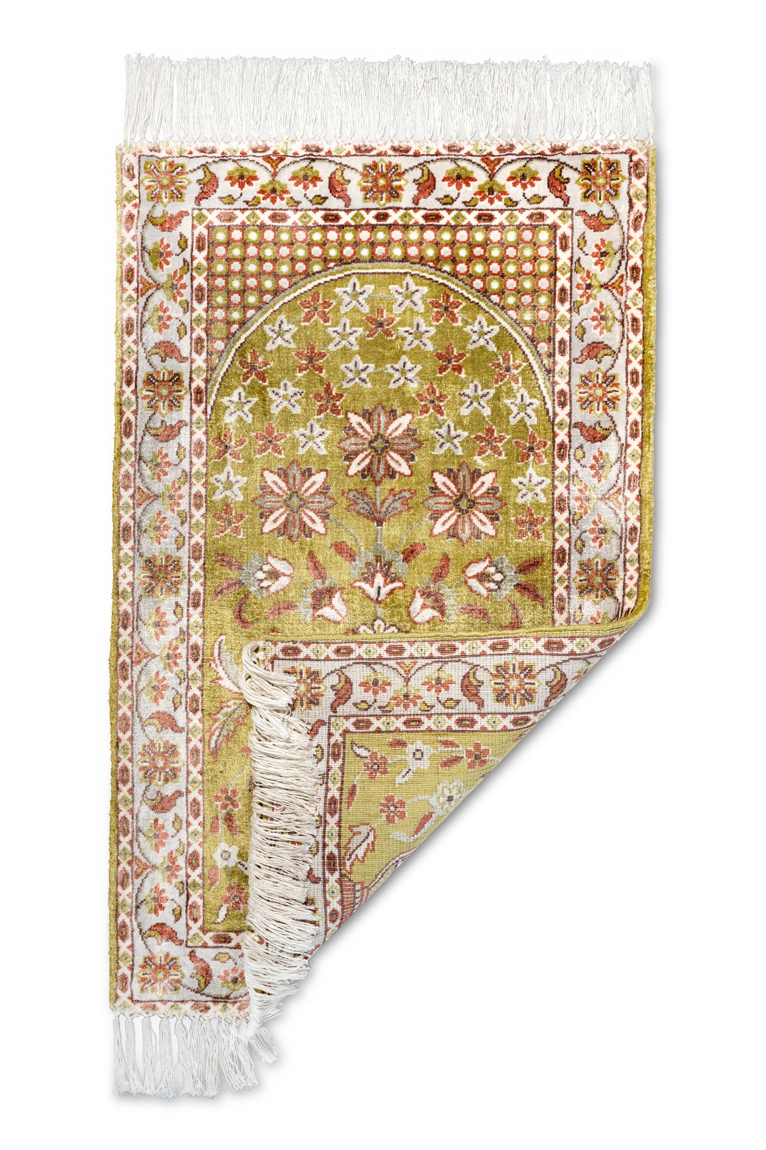 Light Gold Muslim Prayer Mat