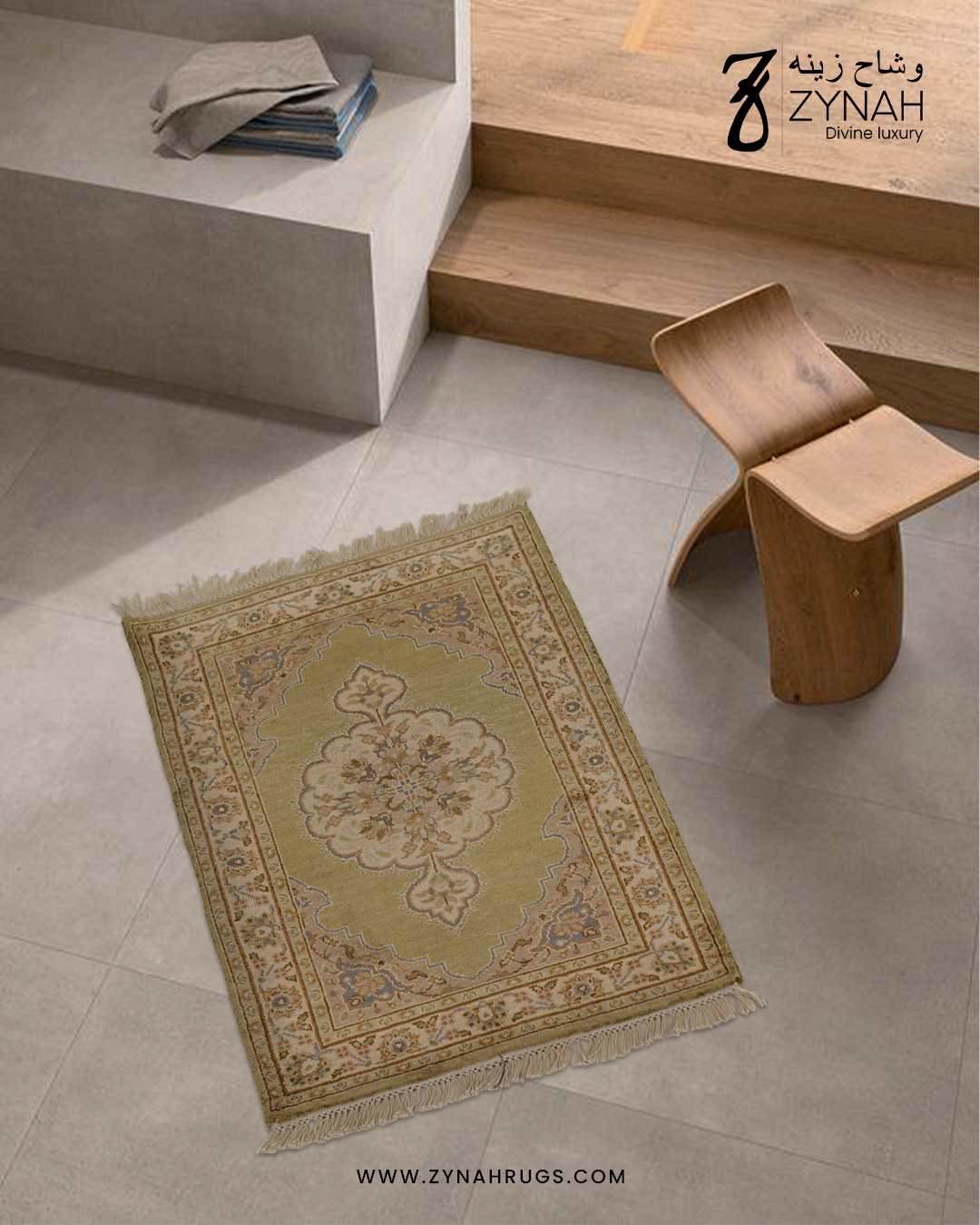 Blessed Ruga Blessed Stillness Silk Prayer Mat | Zynah Rugs