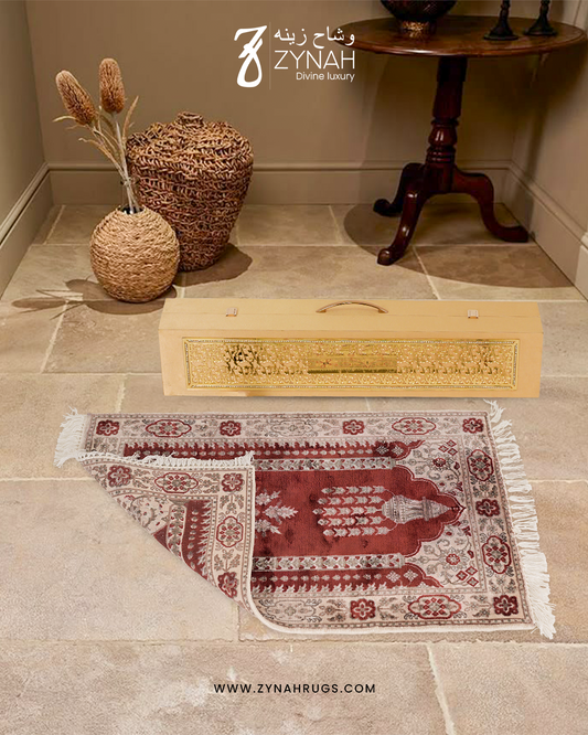 Spiritual Bloom Viscose Prayer Mat